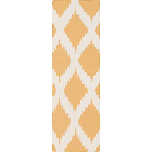 Frontier 96 X 30 inch Mustard, Cream Rug