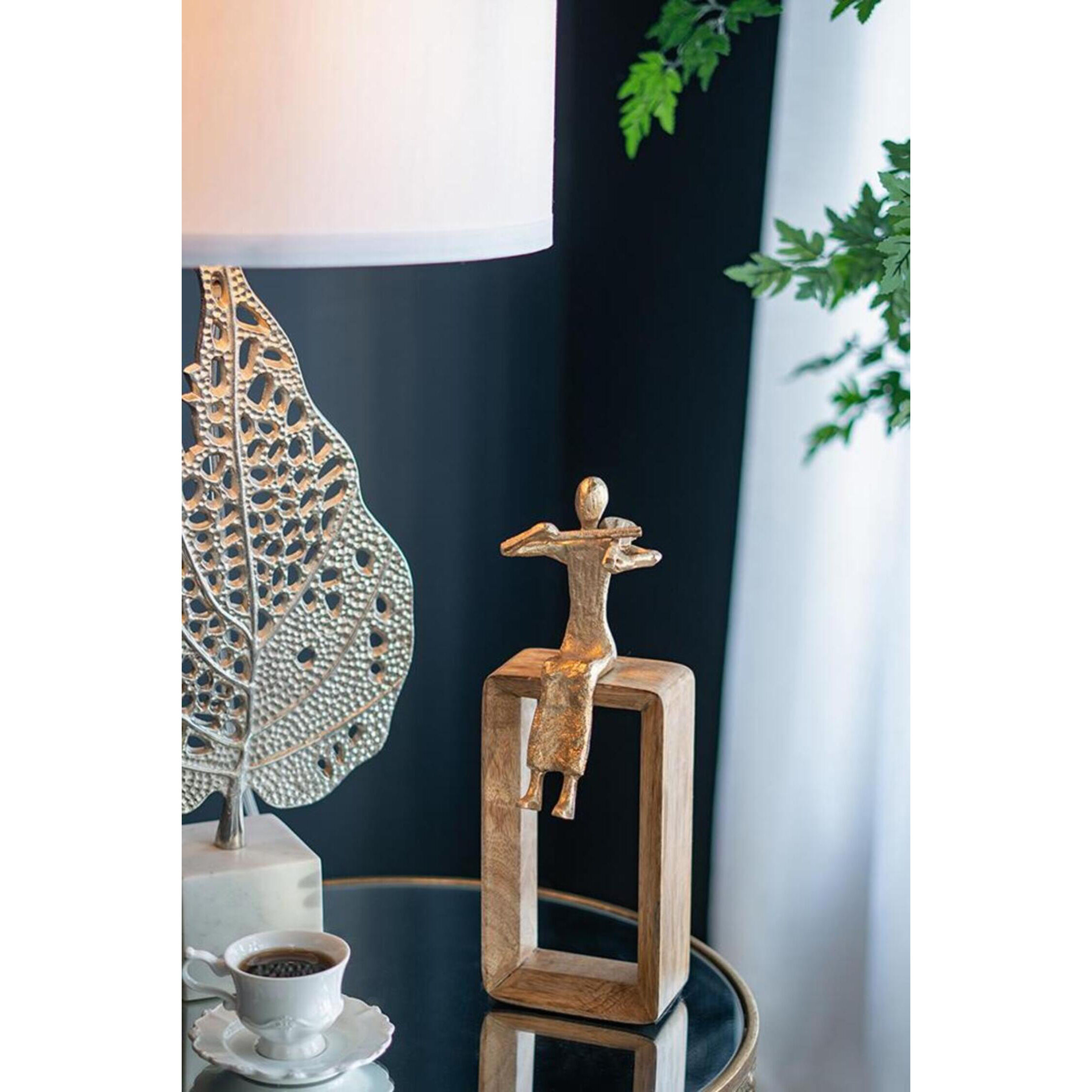 Musician Gold and Natural Figurine