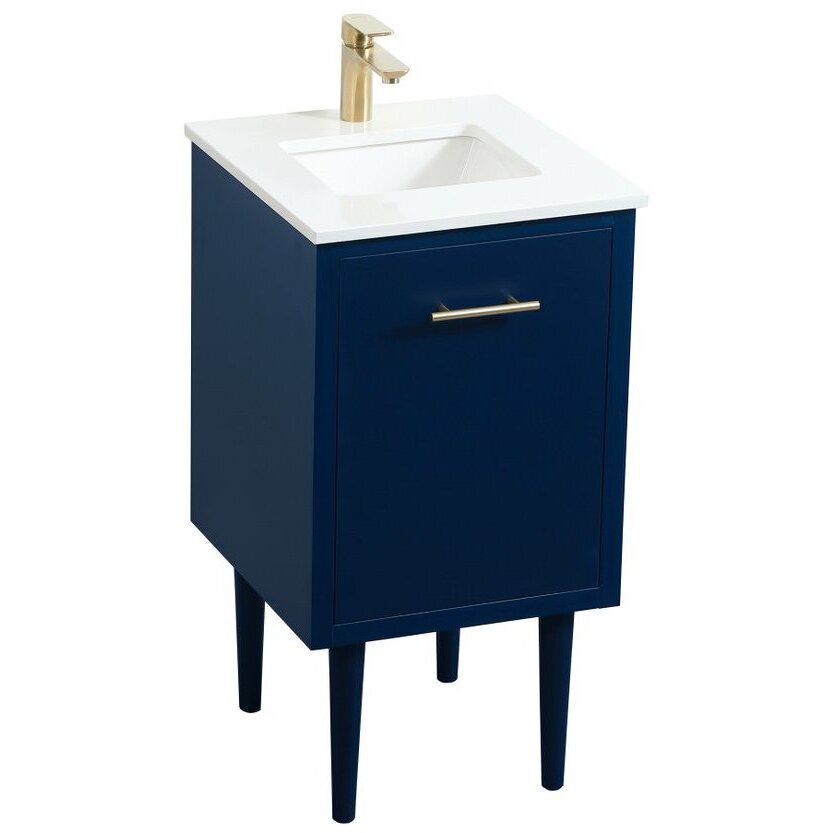 Cyrus 19 X 18 X 33.5 inch Blue Vanity Sink Set