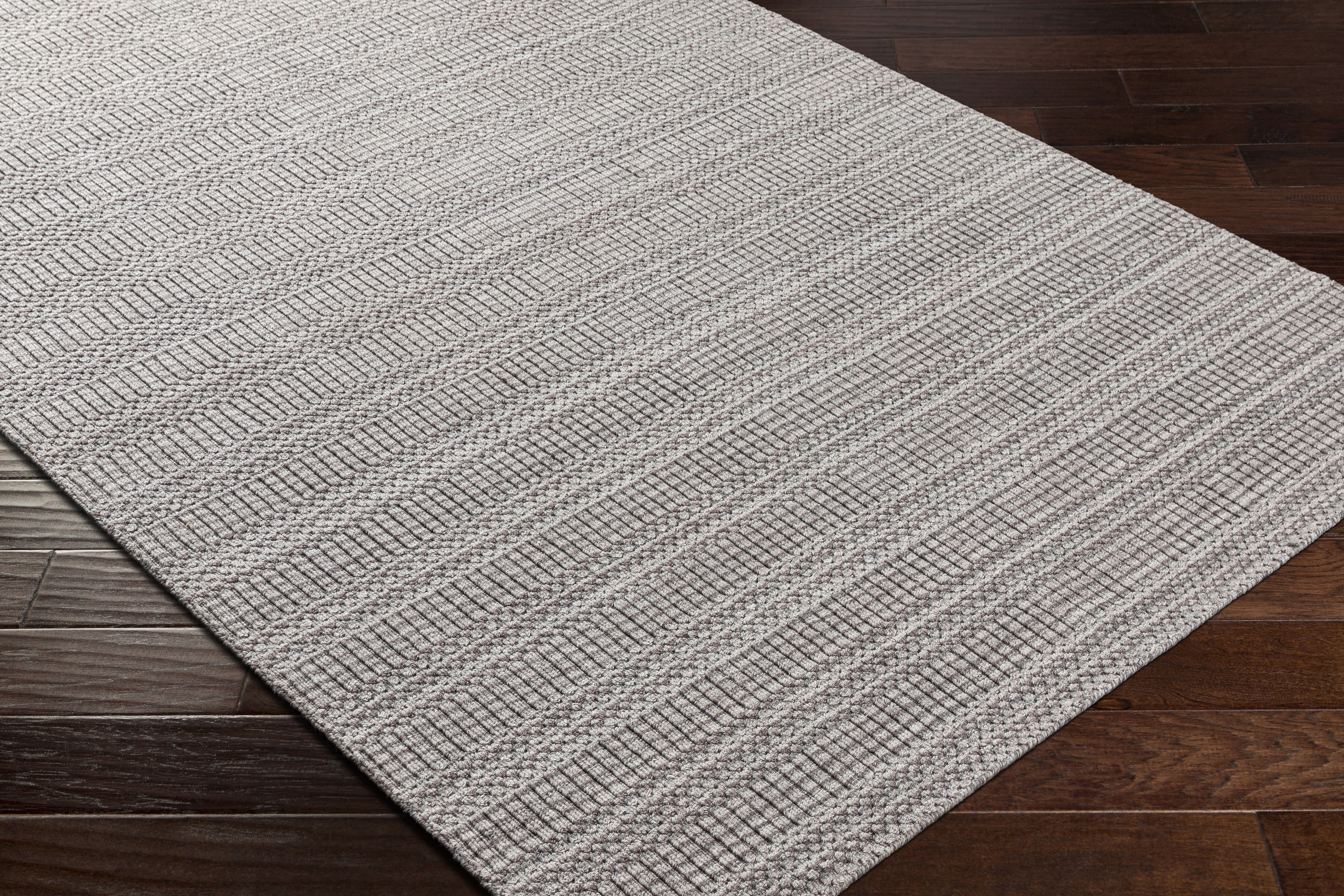 Hickory 90 X 60 inch Grey Rug, Rectangle