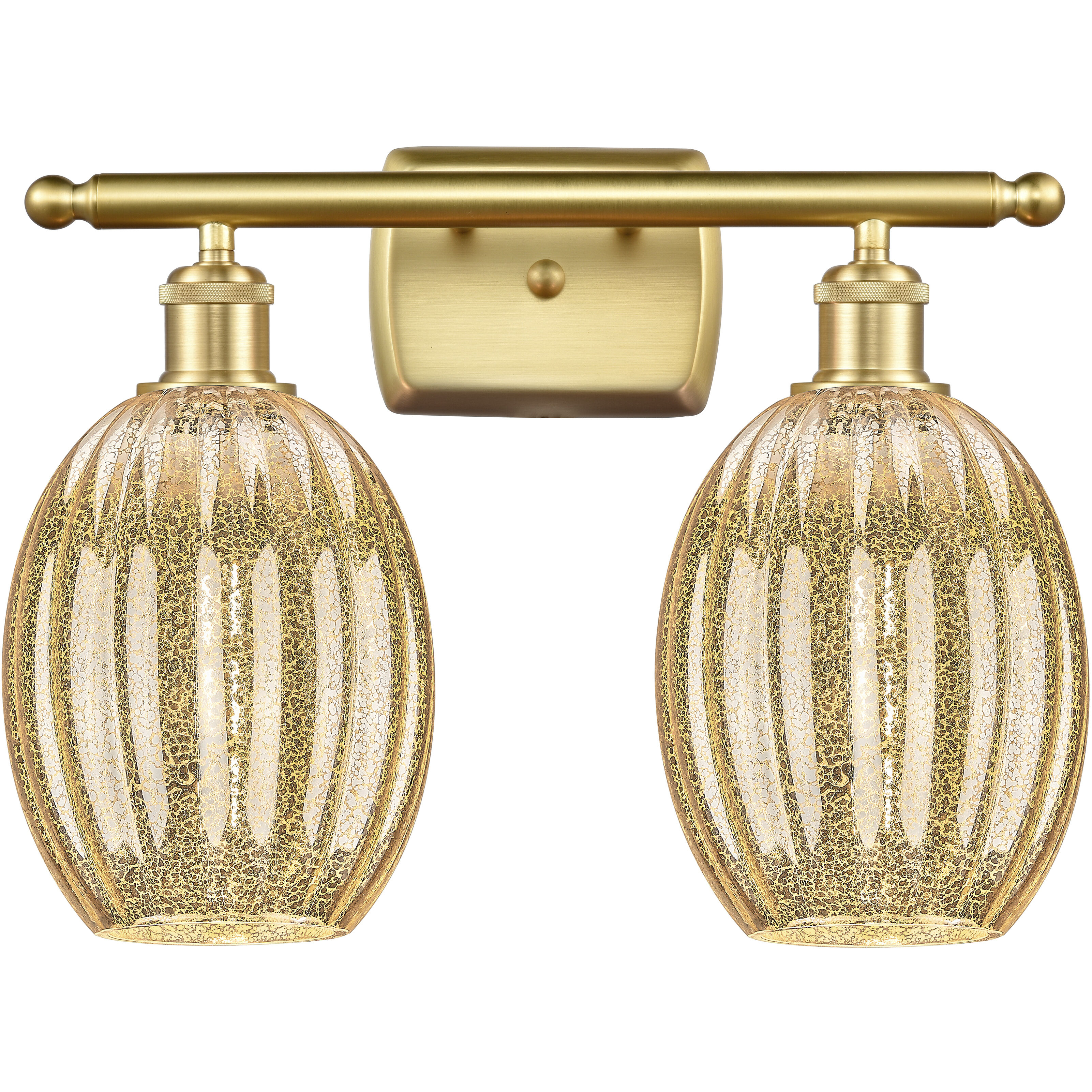 Ballston Preston 2 Light 16.25 inch Brushed Satin Nickel Bath Vanity Light Wall Light in Mercury