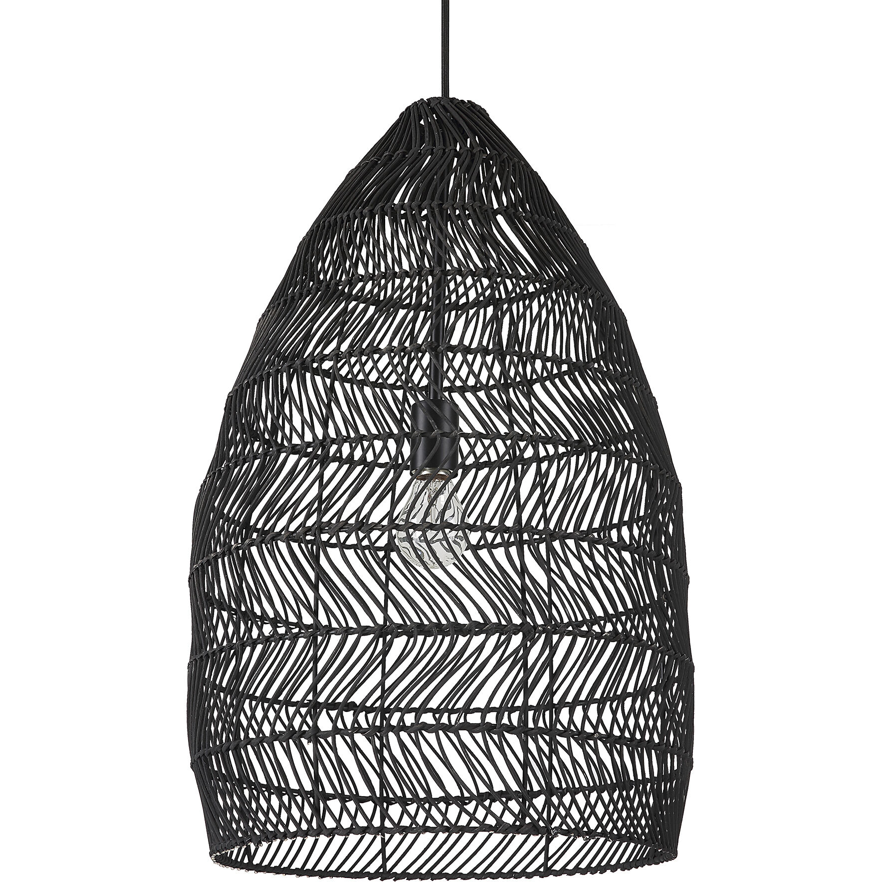 Nandi 1 Light 15 inch Matte Black Pendant Ceiling Light