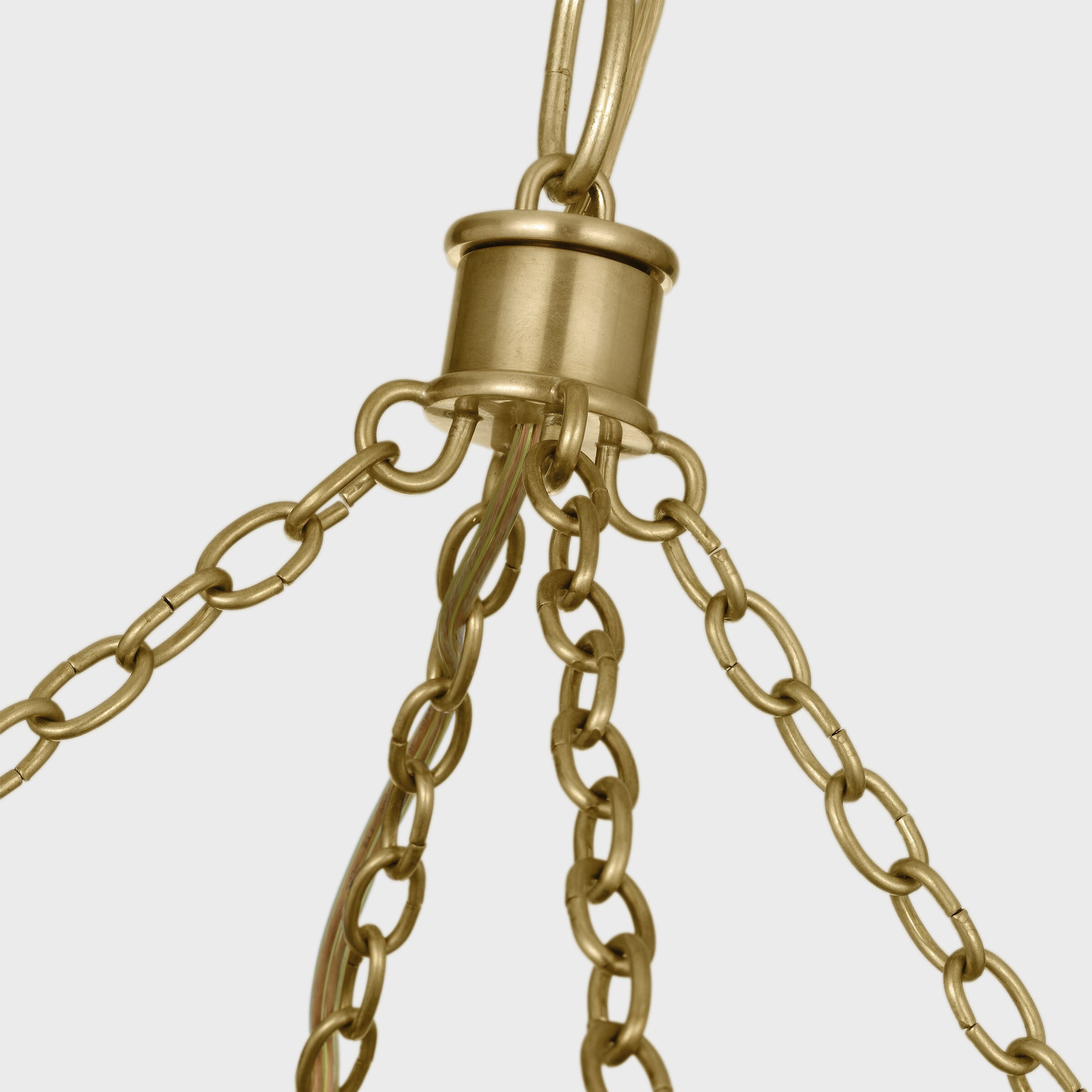 Marie Flanigan Menil LED 40 inch Soft Brass Chandelier Ceiling Light