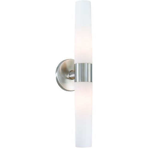 Saber II 2 Light 20 inch Brushed Stainless Steel Bath Wall Light