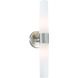 Saber II 2 Light 20 inch Brushed Stainless Steel Bath Wall Light