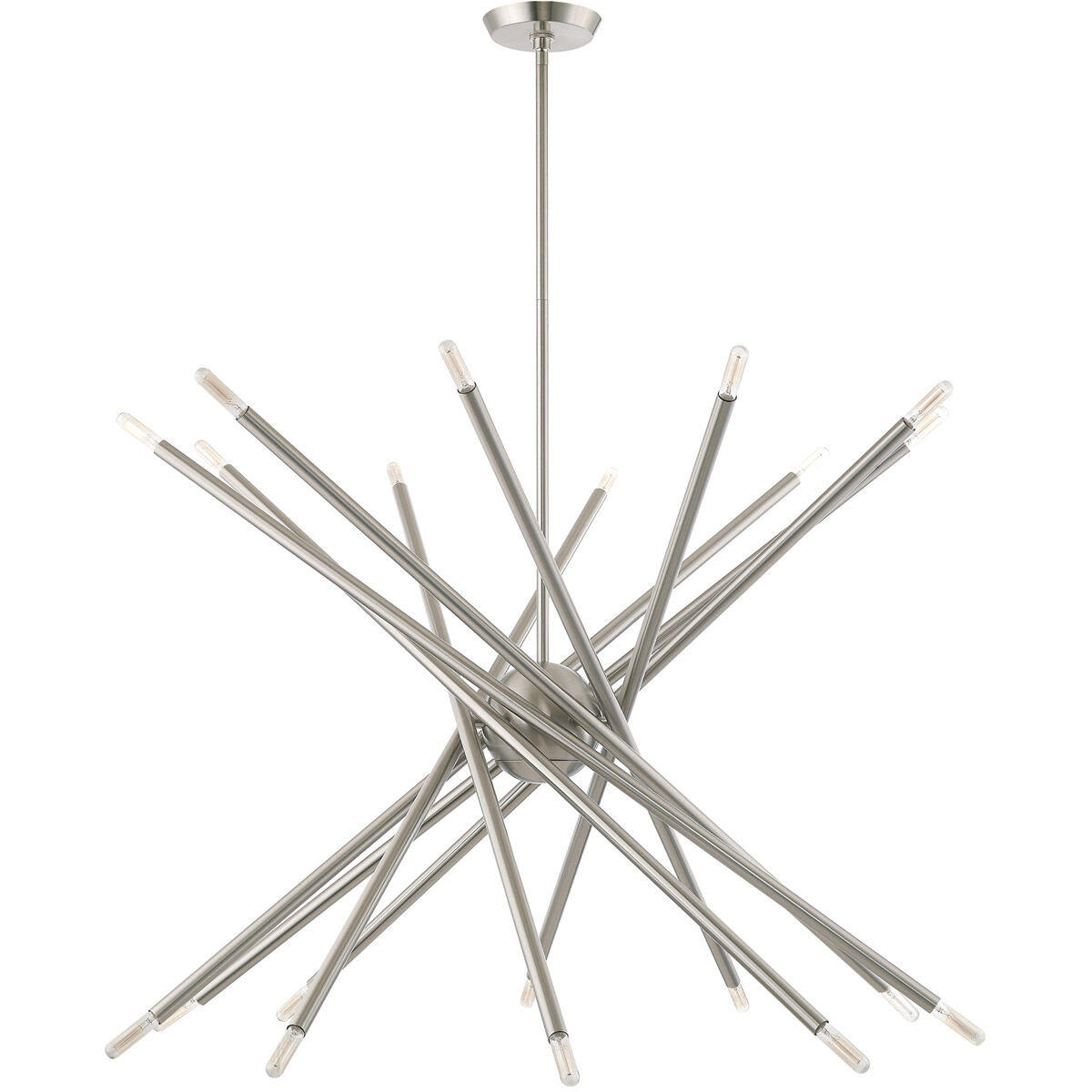 Soho 20 Light 38 inch Brushed Nickel Chandelier Ceiling Light