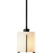 Exos 1 Light 6 inch Black Mini Pendant Ceiling Light, Small