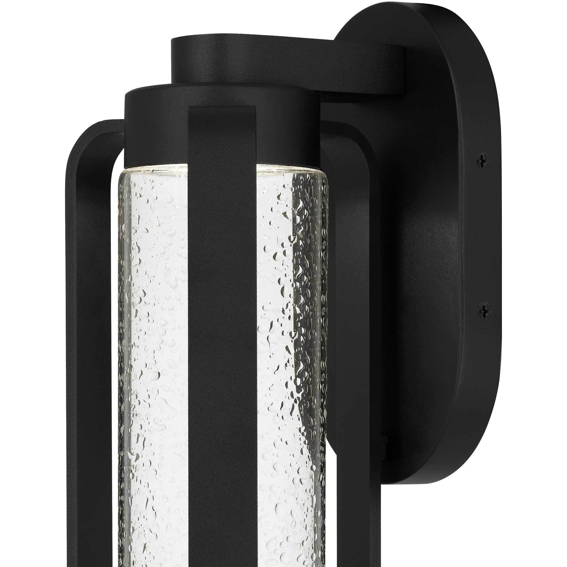 Clover LED 12 inch Sand Black Outdoor Wall Sconce