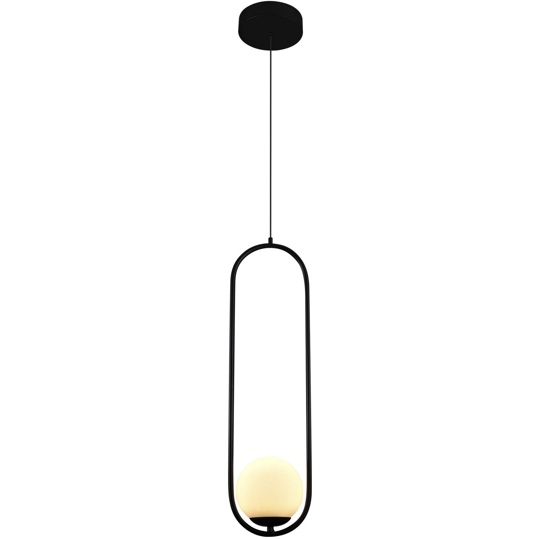 Capri 5.5 inch Black Pendant Ceiling Light