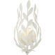 Broche Bath Wall Light in Matte White