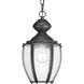 Zachriel 1 Light 7 inch Textured Black Outdoor Hanging Lantern