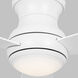 Orbis 52 Hugger LED 52 inch Matte White Indoor/Outdoor Ceiling Fan