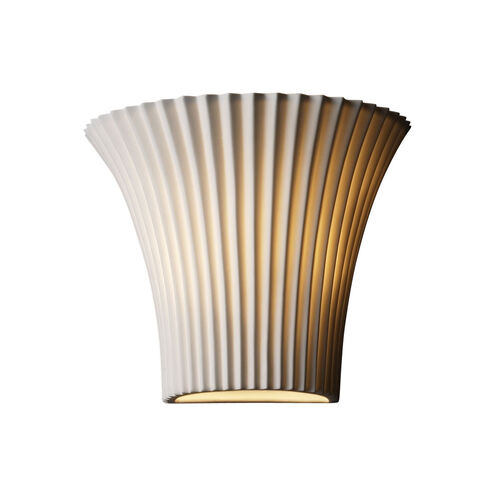 Limoges 1 Light 9 inch Wall Sconce Wall Light in Pleats