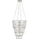 Carrier and Company Cadence 12 Light 30.75 inch Polished Nickel Waterfall Chandelier Ceiling Light, Large