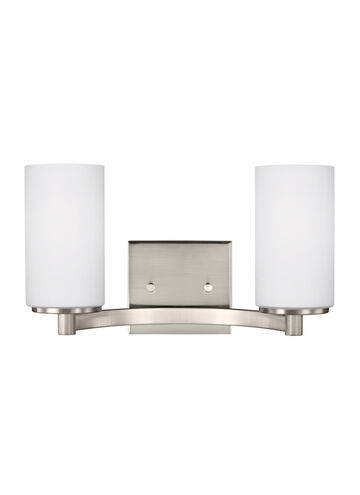 Hettinger 2 Light 13.5 inch Brushed Nickel Bath Vanity Wall Sconce Wall Light