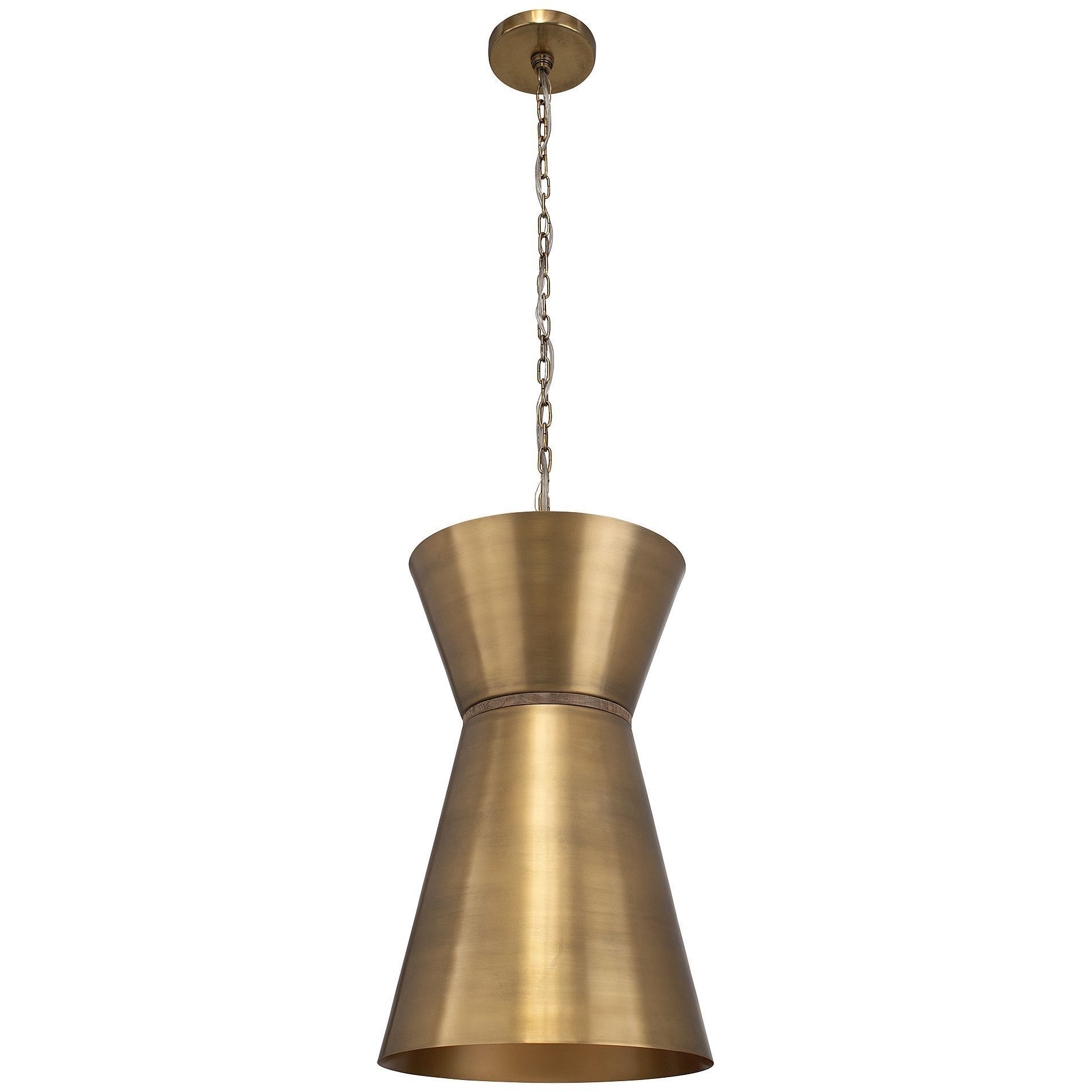 Crocker 1 Light 14.5 inch Antique Brass and Natural Woven Mini Pendant Ceiling Light