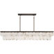 Olyra 8 Light 59.75 inch Plated Dark Bronze Linear Chandelier Ceiling Light