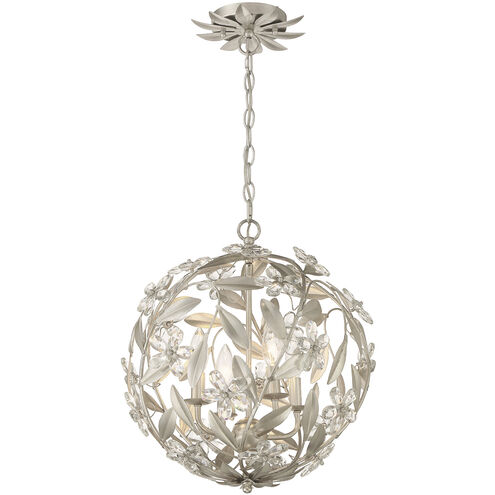 Marselle 4 Light 16.5 inch Antique Silver Mini Pendant Ceiling Light