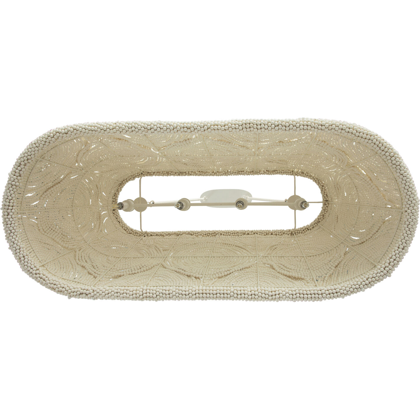 Angelina 4 Light 49 inch Winter White / Natural Chandelier Ceiling Light