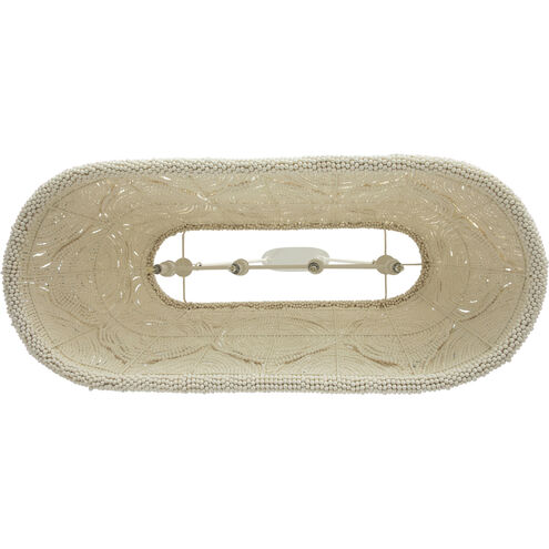 Angelina 4 Light 49 inch Winter White / Natural Chandelier Ceiling Light