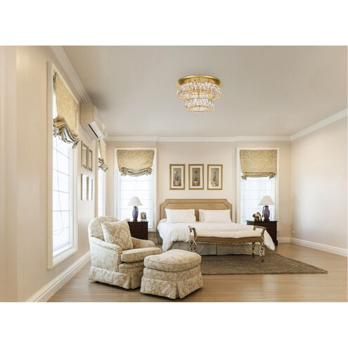 Monroe 18 inch Gold Flush Mount Ceiling Light