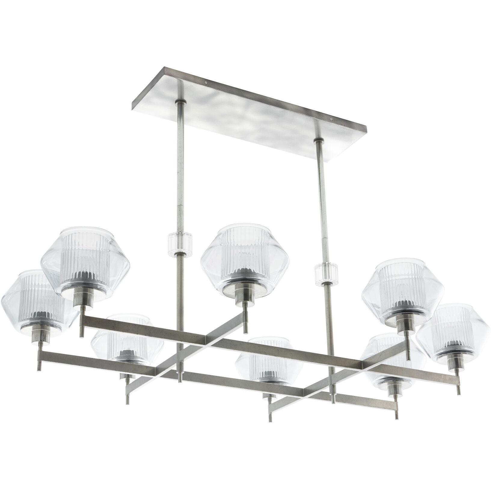 Holm 8 Light 50 inch Pewter Chandelier Ceiling Light