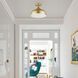 Amador 1 Light 12 inch Soft Gold Semi-Flush Mount Ceiling Light