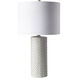 Utica 23.5 inch 100 watt Light Gray Table Lamp Portable Light