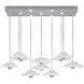 Embark 17 Light 61.75 inch Silver Pendant Ceiling Light
