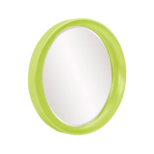 Ellipse 39 X 35 inch Glossy Green Wall Mirror
