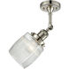 Franklin Restoration Colton LED 6 inch Polished Nickel Semi-Flush Mount Ceiling Light, Franklin Restoration