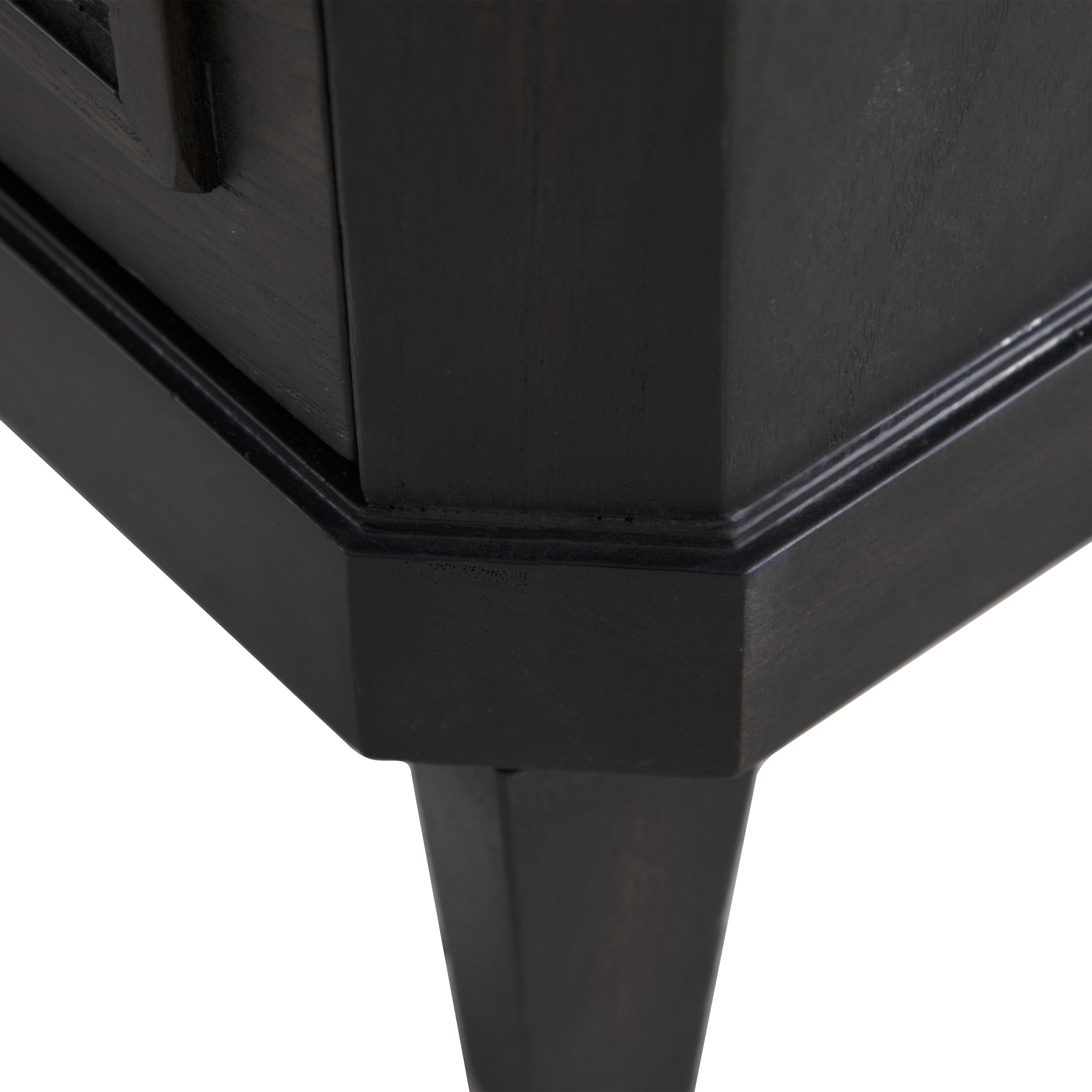 Glenwood Cerused Brown and Agros White Stone with Brushed Antique Brass Chest