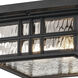 Beacon Square 2 Light 12 inch Textured Black Outdoor Flush