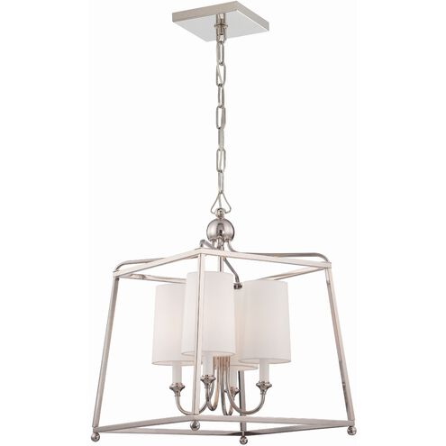 Sylvan 4 Light 16 inch Polished Nickel Mini Chandelier Ceiling Light