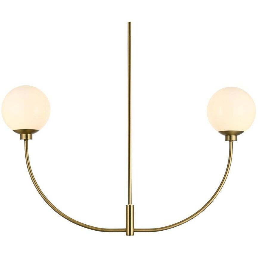 Nyomi 2 Light 36 inch Satin Gold Chandelier Ceiling Light