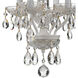 Welton 4 Light 11 inch Wet White Mini Chandelier Ceiling Light in Clear Italian