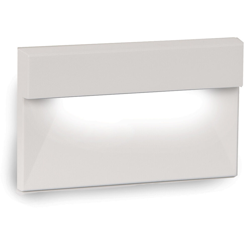 LEDme Step and Wall Lights 277 3 watt White On Aluminum Step Light