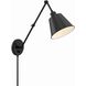 Mitchell 30 inch 60.00 watt Matte Black Task Sconce Wall Light