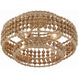 Silas 4 Light 16 inch Burnished Silver Semi Flush Ceiling Light