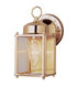 Hamilton 1 Light 9 inch Brushed Nickel Outdoor Wall Lantern