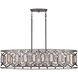 Hexly 5 Light 44 inch Bronze and Sultry Silver Island Light Ceiling Light
