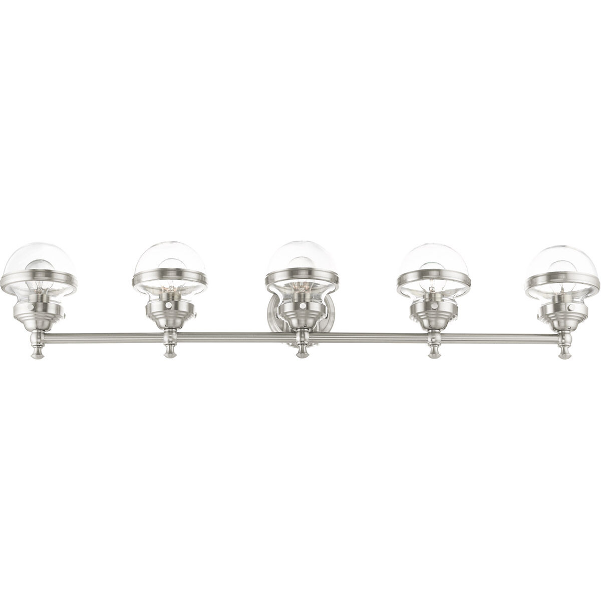 Oldwick 5 Light 42 inch Brushed Nickel Vanity Sconce Wall Light