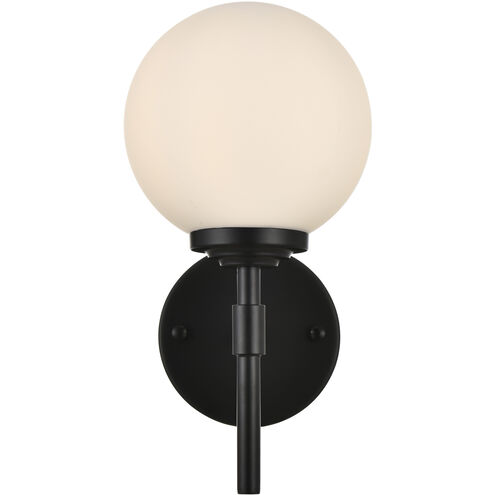 Ansley 1 Light 6 inch Black Bath Sconce Wall Light