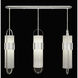 Bond LED 48 inch Silver Pendant Ceiling Light in Bahama Sand Studio Glass