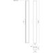 Jane LED 36.13 inch Chrome Bath Vanity Wall Light