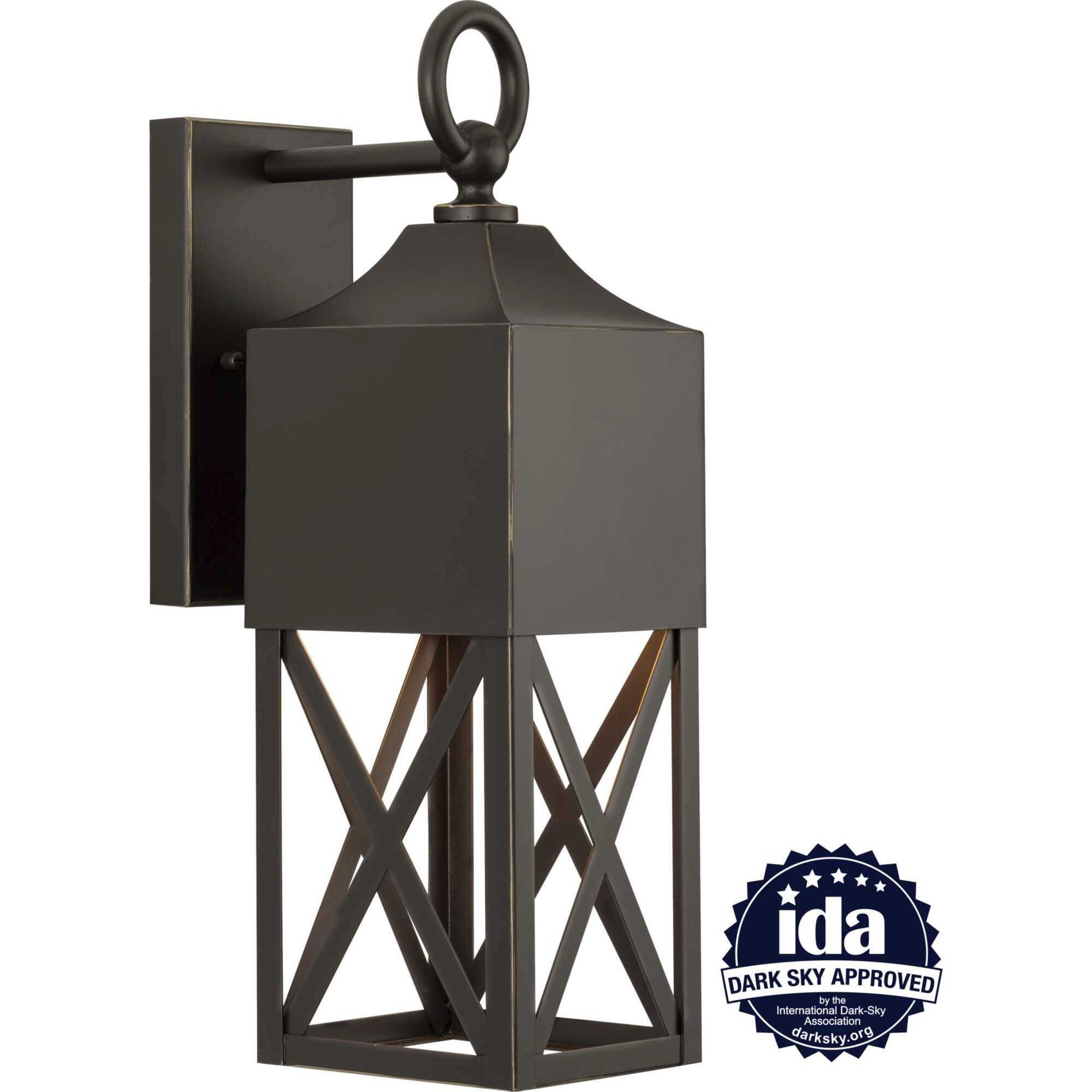 Birkdale 1 Light 18 inch Antique Bronze Outdoor Wall Lantern