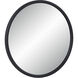 Namur 36 X 36 inch Matte Black Wall Mirror