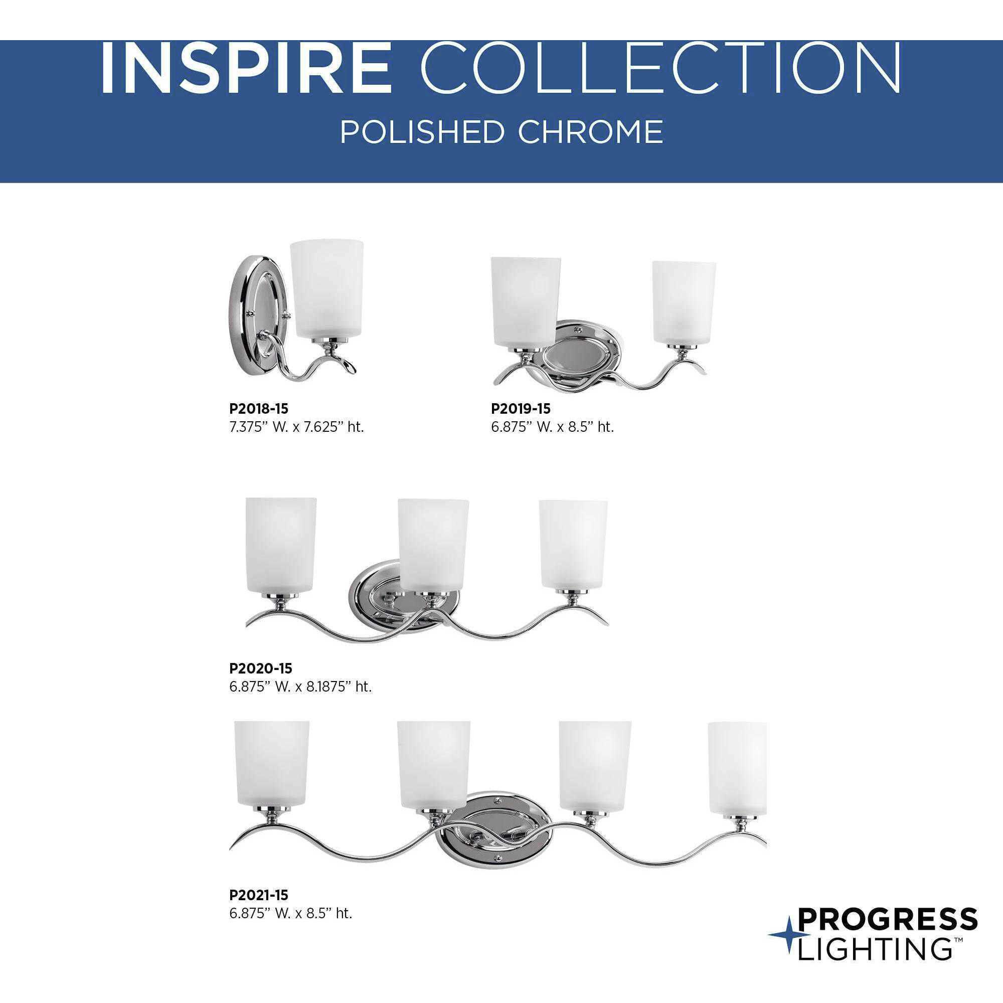 Inspire 4 Light 31 inch Polished Chrome Bath Vanity Wall Light