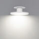 Twist-N-Lite LED 8 inch White Semi-Flush Mount Ceiling Light, WAC Limited