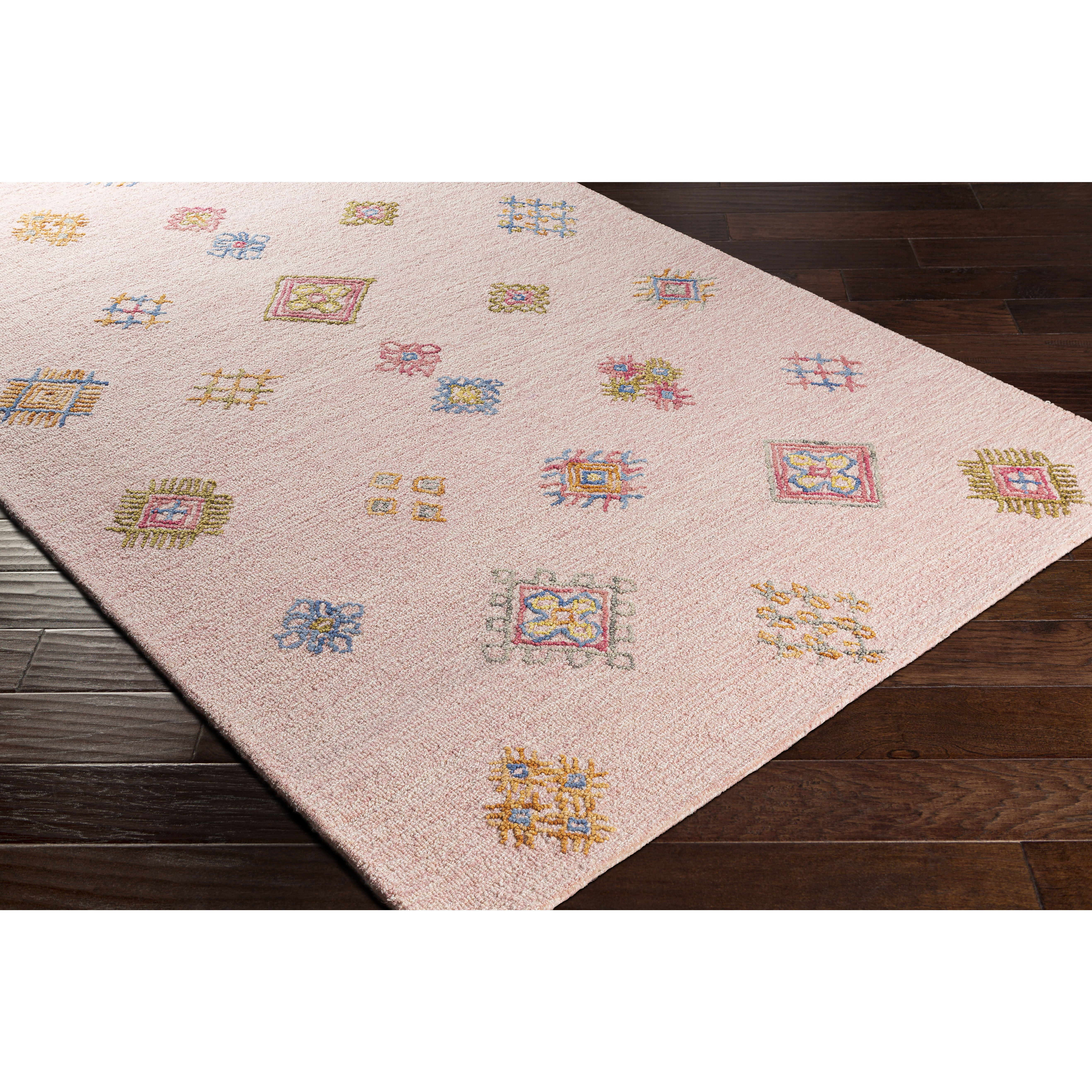 Sabra 36 X 24 inch Dusty Pink Rug in 2 x 3, Rectangle